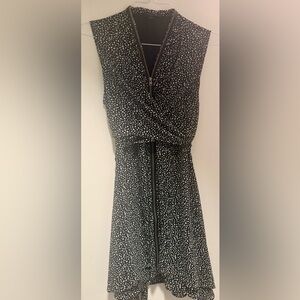 All Saints Jayna dress. Black with white polka dots. Size Lg. Great conditon